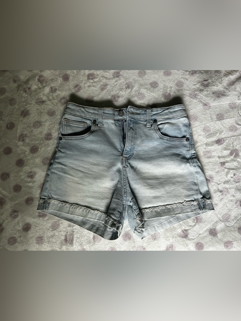 Regeneration by Pink High-Rise Denim Shorts